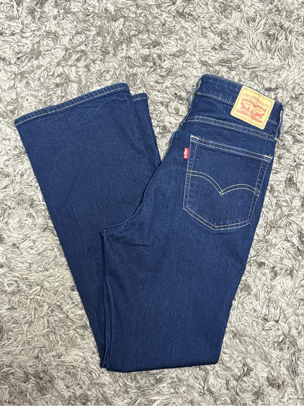 Levi's Women's Deep Blue Flare Jeans